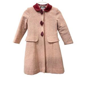 Vintage Rothschild Coat Pink Tweed Topcoat Girlie Winter Jacket